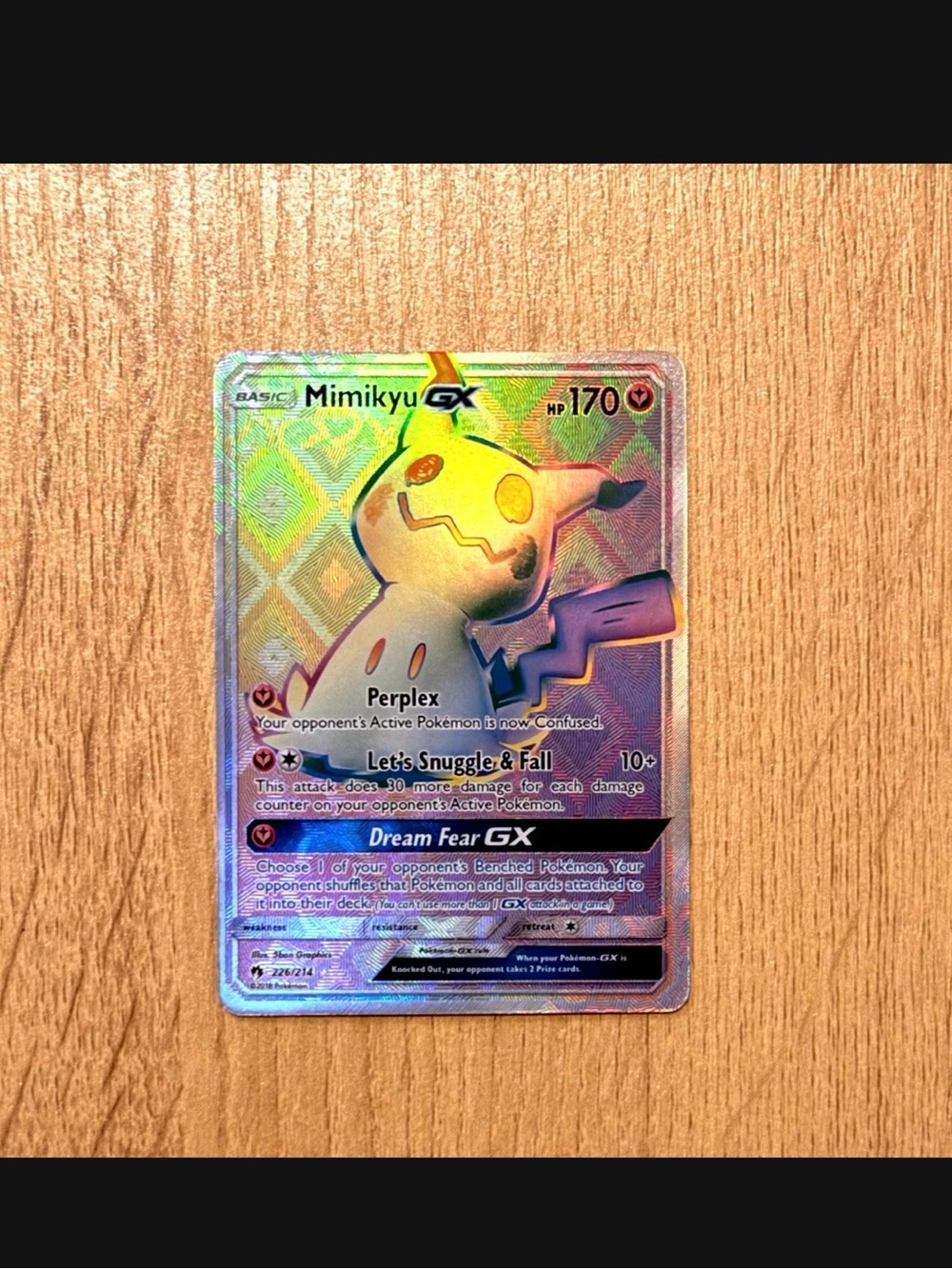 Mimikyu GX secret rare customized cards
